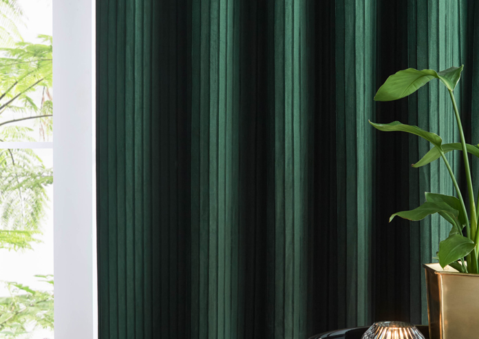 Corinthian Eyelet, Forest - Ready Made Curtains - Image 5